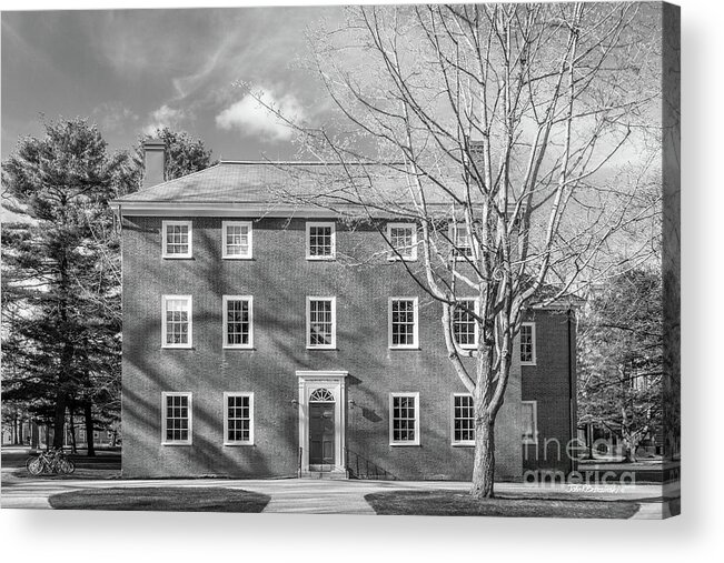 Bowdoin Acrylic Print featuring the photograph Bowdoin College Massachusetts Hall by University Icons