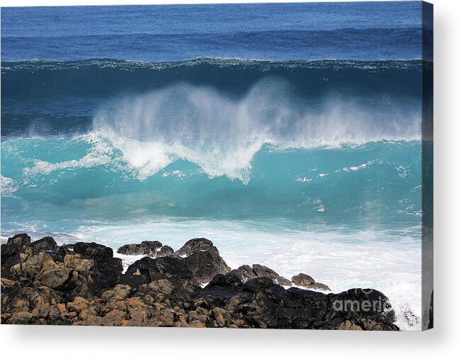 Breaking Waves Acrylic Print featuring the photograph Breaking Waves by Jennifer Robin