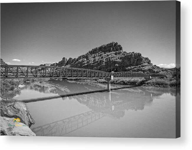 Artistic Acrylic Print featuring the photograph Bridge Over the Colorado River by Jim Thompson