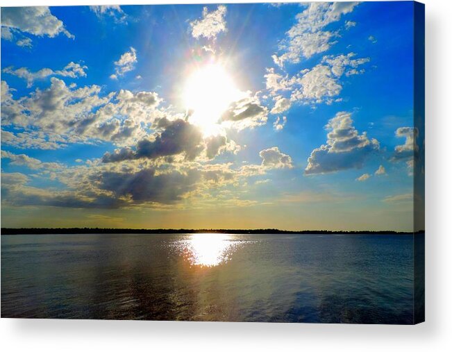 Sun Acrylic Print featuring the digital art Bright Day by Alison Belsan Horton