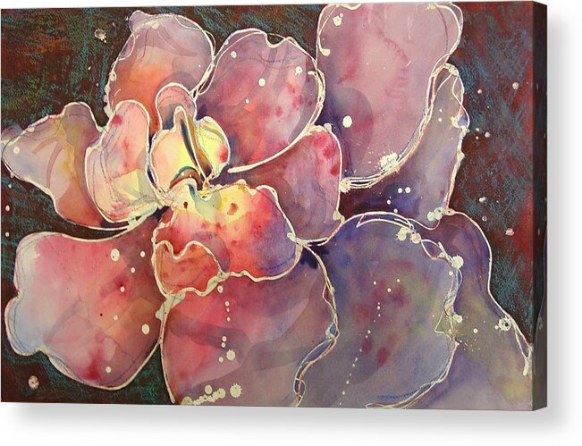 Floral Acrylic Print featuring the mixed media Bright Spot by Marlene Gremillion