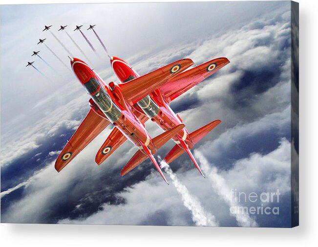 Raf Acrylic Print featuring the digital art Britain's Ultimate Pilots by Airpower Art