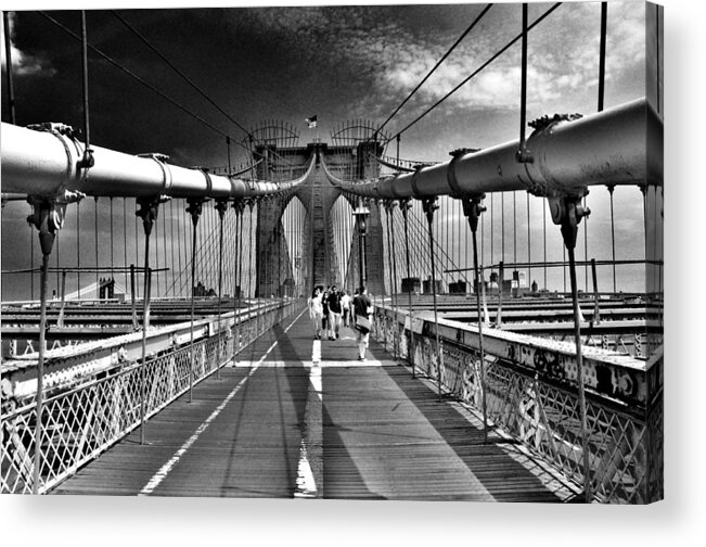 Brooklyn Bridge Acrylic Print featuring the photograph Brooklyn Brige by Andrew Dinh