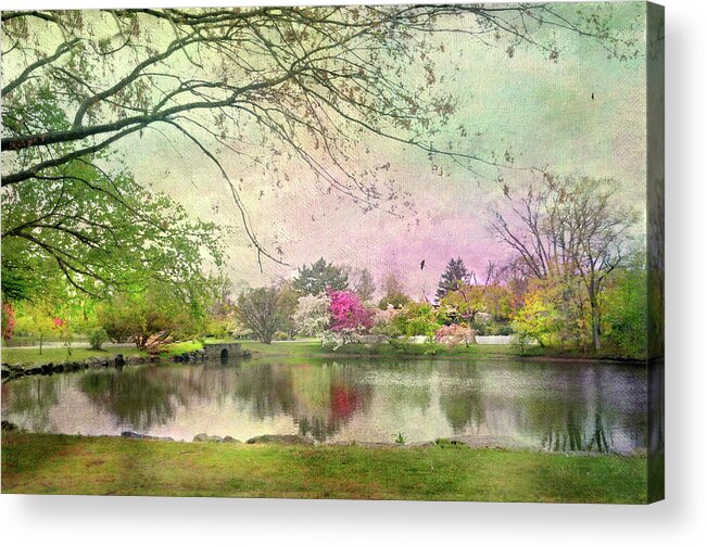 Landscape Acrylic Print featuring the photograph Bruce Park Pond by Diana Angstadt