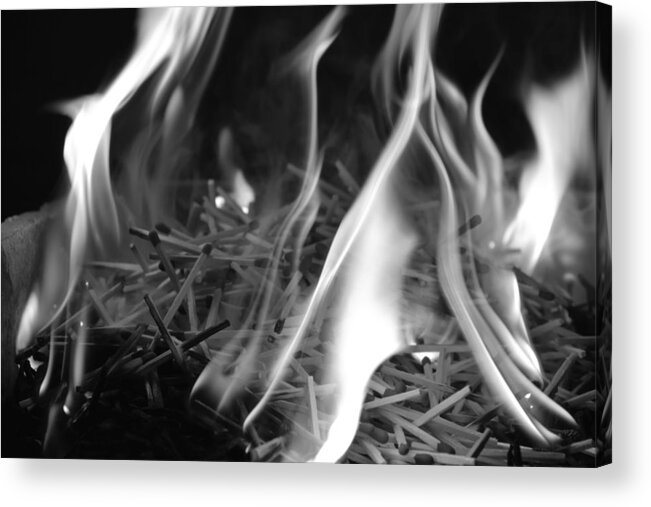 Fire Acrylic Print featuring the photograph Brushfire 3 by Sumit Mehndiratta