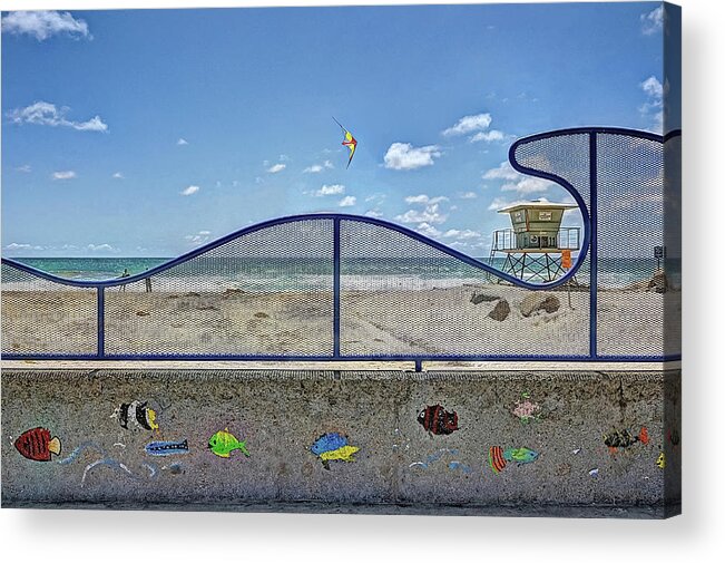 Buccaneer Beach Acrylic Print featuring the photograph Buccaneer Beach by Ann Patterson