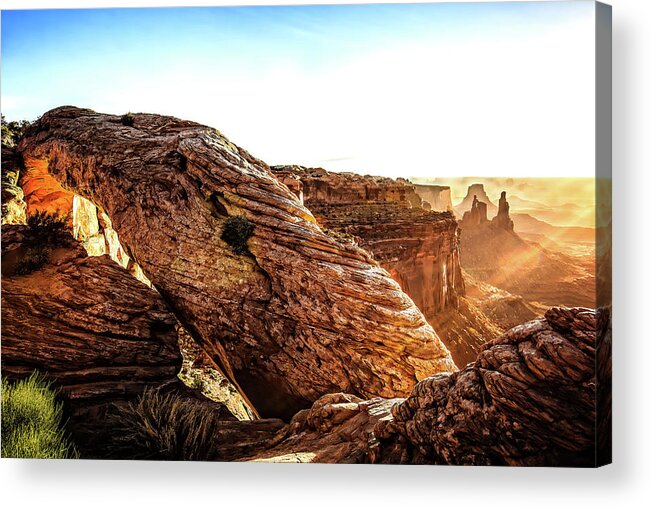 Mesa Arch Acrylic Print featuring the photograph By Mornings Light by Mike Stephens