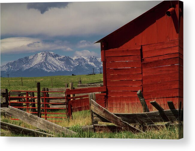 Landscape Acrylic Print featuring the photograph By The Barn by Alana Thrower