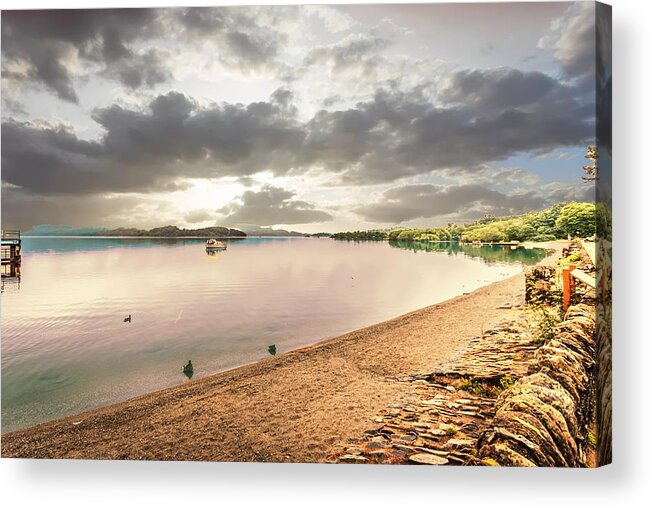 British Isles Acrylic Print featuring the photograph By The Lake by Bill Howard