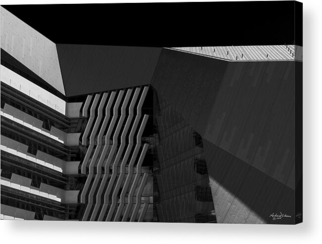 Architecture Acrylic Print featuring the photograph C I T Y L I N E S by Andrew Dickman