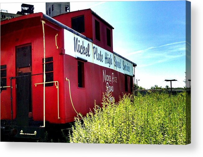 Caboose Acrylic Print featuring the photograph Caboose by Brad Nellis