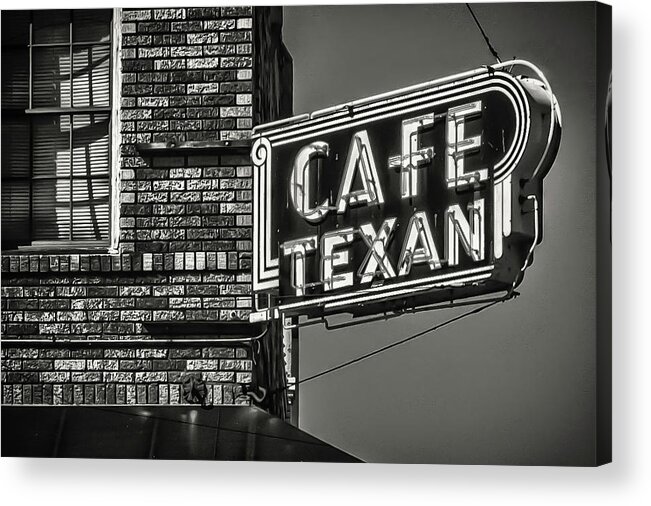 Huntsville Acrylic Print featuring the photograph Cafe Texan by James Woody
