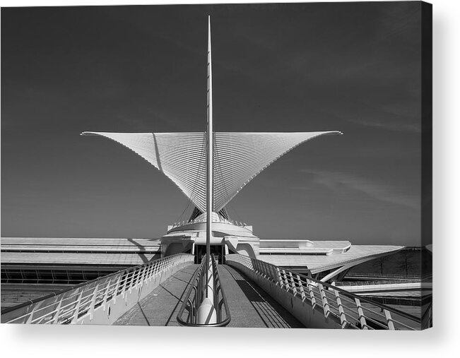 Milwaukee Art Museum Acrylic Print featuring the photograph Calatrava Symmetry by John Roach