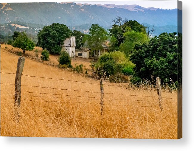 California Acrylic Print featuring the photograph California Ranch House by Derek Dean