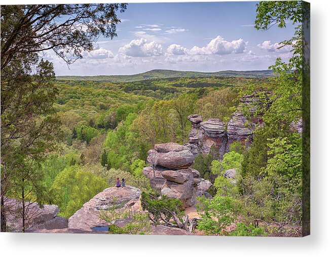 Garden Of The Gods Acrylic Print featuring the photograph Camel Rock Overlook by Susan Rissi Tregoning