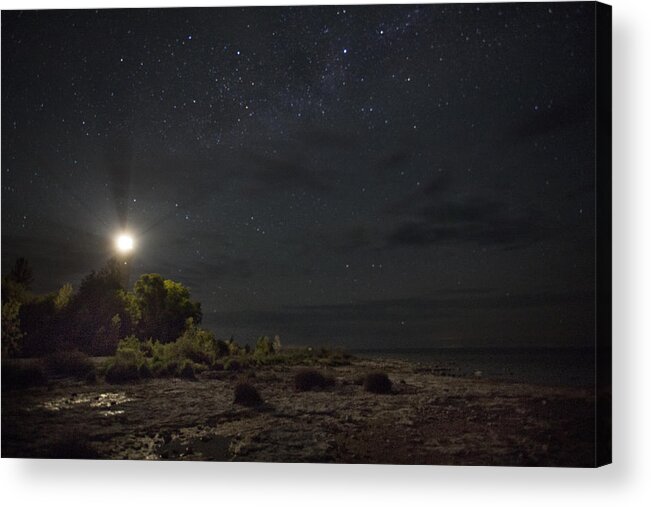 Wisconsin Acrylic Print featuring the photograph Cana at Night by CA Johnson