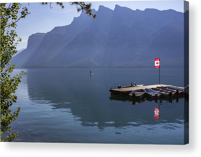 Canadian Serenity Acrylic Print featuring the photograph Canadian Serenity by Angela Stanton
