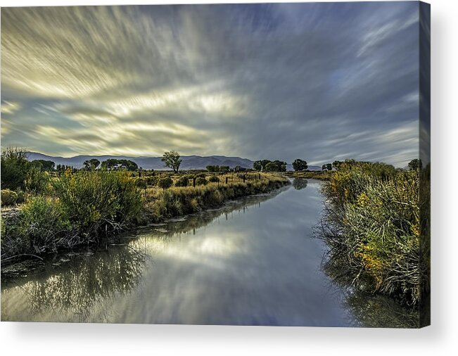 Landscape Acrylic Print featuring the photograph Canal by Maria Coulson