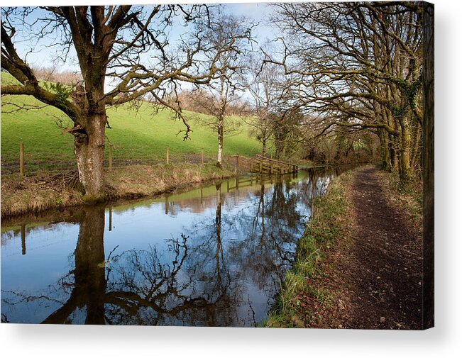 Water Acrylic Print featuring the photograph Canal Reflections by Helen Jackson