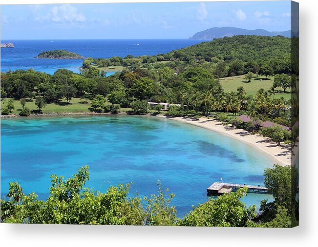 Caneel Bay Acrylic Print featuring the photograph Caneel Bay St. John by Fiona Kennard