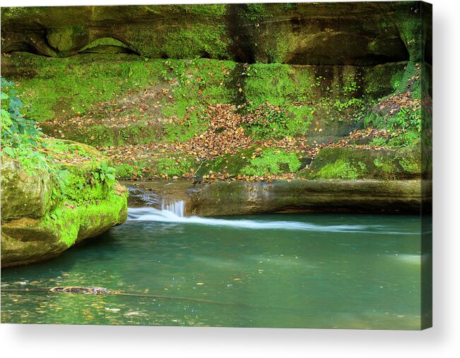 Illinois Acrylic Print featuring the photograph Canyon Solitude by Todd Bannor