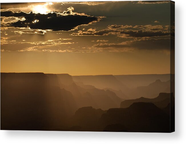 Arizona Acrylic Print featuring the photograph Canyon Strata by Steve Gadomski