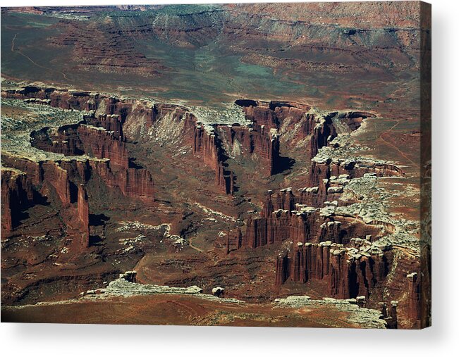 Rock Fins Acrylic Print featuring the photograph Canyonlands Fins by Jean Clark