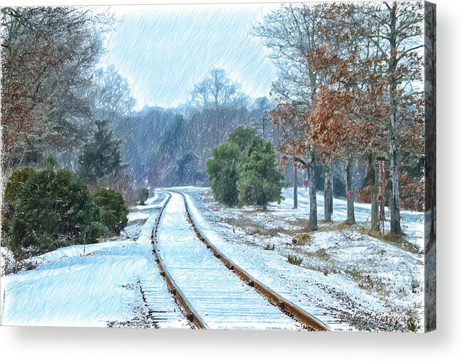 Cape Cod Acrylic Print featuring the photograph Cape Cod Rail And Trail by Constantine Gregory