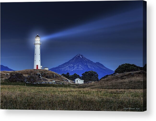 Egmont Acrylic Print featuring the photograph Cape Egmont by Peter Kennett