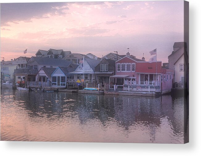 Cape May Harbor Acrylic Print featuring the photograph Cape May Harbor by Tom Singleton