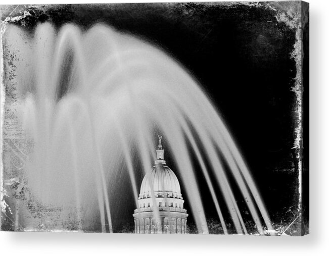 Madison Acrylic Print featuring the photograph Capital Stained by Todd Klassy