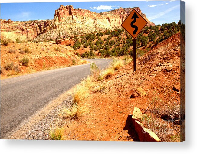  Acrylic Print featuring the photograph Capitol Curves Ahead by Adam Jewell