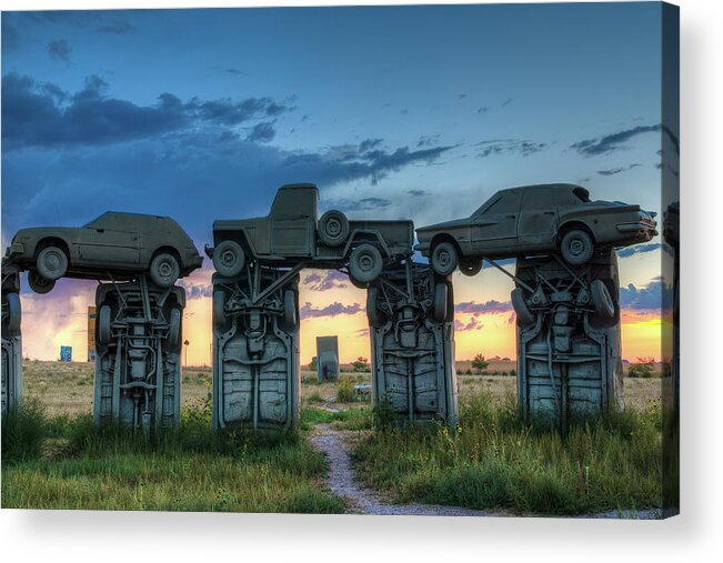 Alliance Acrylic Print featuring the photograph Carhenge #6 by John Strong
