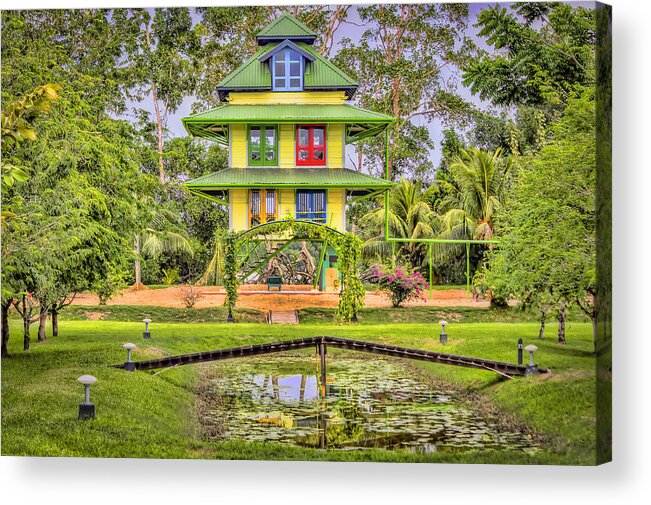 Suriname Acrylic Print featuring the photograph Caribbean Home by Nadia Sanowar