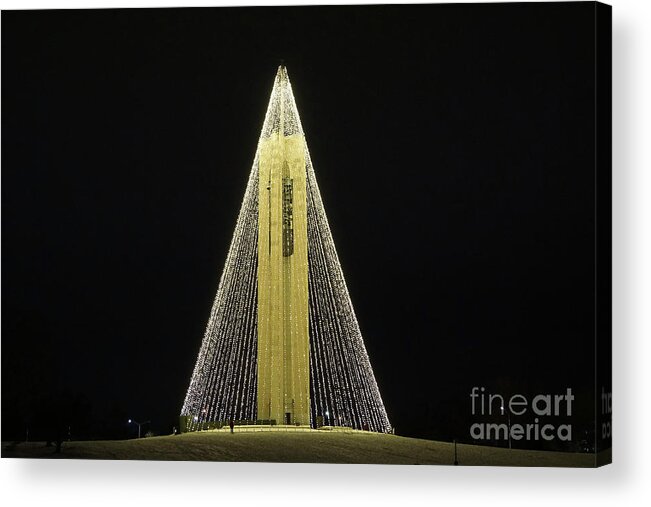 Tree Of Light Acrylic Print featuring the photograph Carillon Tree of Light by Robert E Alter Reflections of Infinity