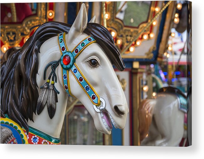 Carousel Acrylic Print featuring the photograph Carousel Horse by Denise Bush