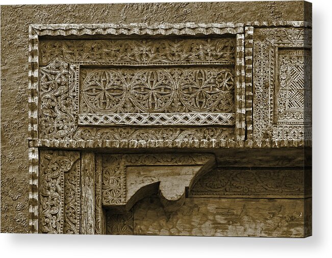 Southwestern Acrylic Print featuring the photograph Carving - 3 by Nikolyn McDonald