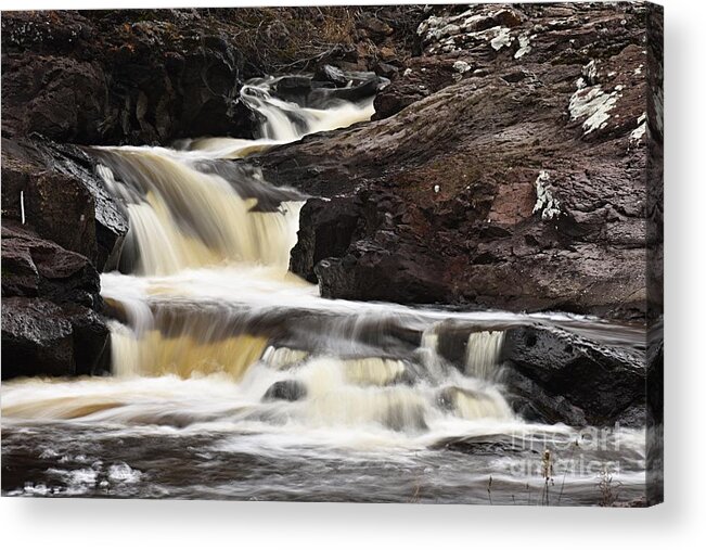 Photography Acrylic Print featuring the photograph Cascade on the Two Island River by Larry Ricker