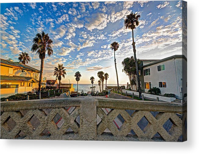 Oceanside Acrylic Print featuring the photograph Cassidy Street Bridge by Ann Patterson