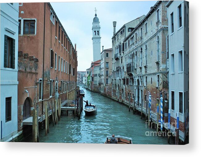 Cathedrals Acrylic Print featuring the photograph Cathedral of San Giorgio dei Greci by Marcia Breznay