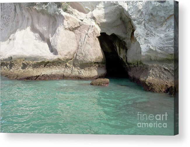 Waves Acrylic Print featuring the photograph Cave entranve by Yurix Sardinelly