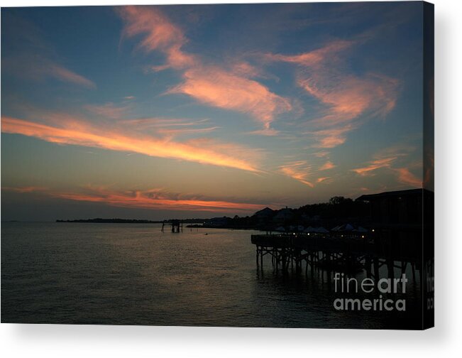 Sunset Acrylic Print featuring the photograph Cedar Key Sunset 3 by Kathi Shotwell