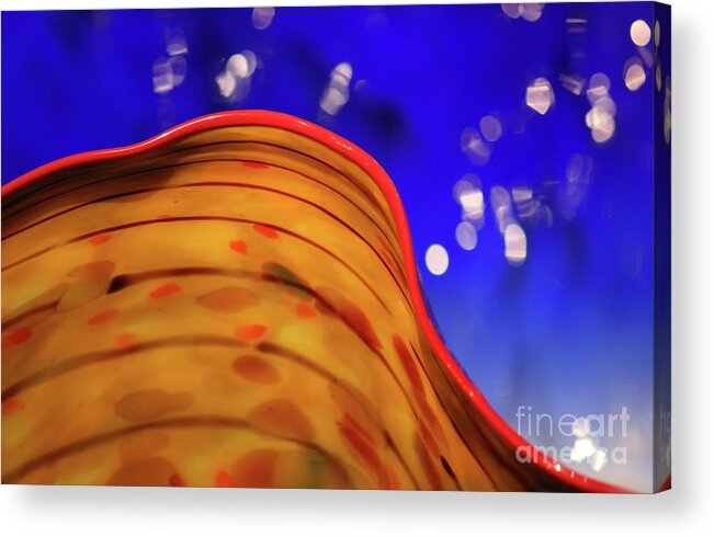 Yellow Acrylic Print featuring the photograph Celestial Wave by Karen Adams