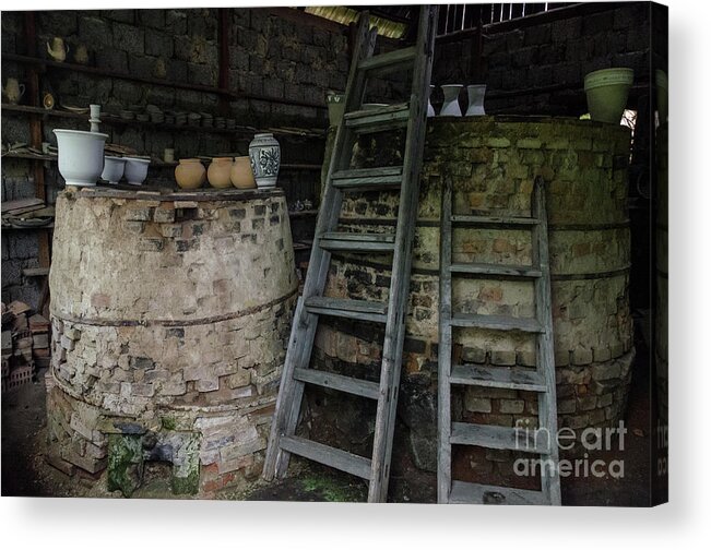 Corund Acrylic Print featuring the photograph Ceramic Kilns, in Korond Transylvania by Perry Rodriguez