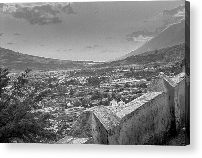Cerro De La Cruz Acrylic Print featuring the photograph Cerro de La Cruz BnW II by Totto Ponce