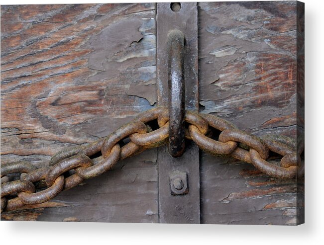 Chain Acrylic Print featuring the photograph Chain And Grain by Dan Holm