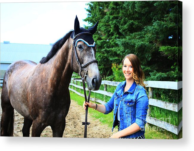  Acrylic Print featuring the photograph Charlotte-Phil-16 by Life With Horses