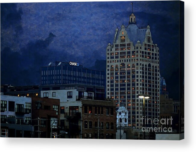 Chase Acrylic Print featuring the digital art Chase by David Blank