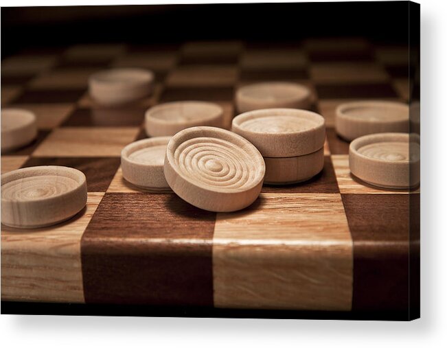 Checkers Acrylic Print featuring the photograph Checkers II by Tom Mc Nemar