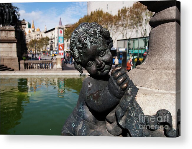 Barcelona Acrylic Print featuring the photograph Cherub by Agusti Pardo Rossello